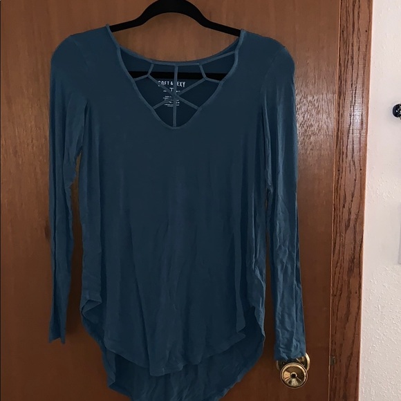 Soft and sexy American eagle comfy  teal tee - Picture 1 of 1